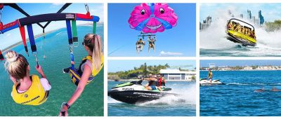 Water Activities Collage — Jet Ski Hire and Tours in Main Beach, QLD