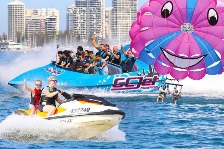 Jet Skiing, Jet Boating and Parasailing in Gold Coast